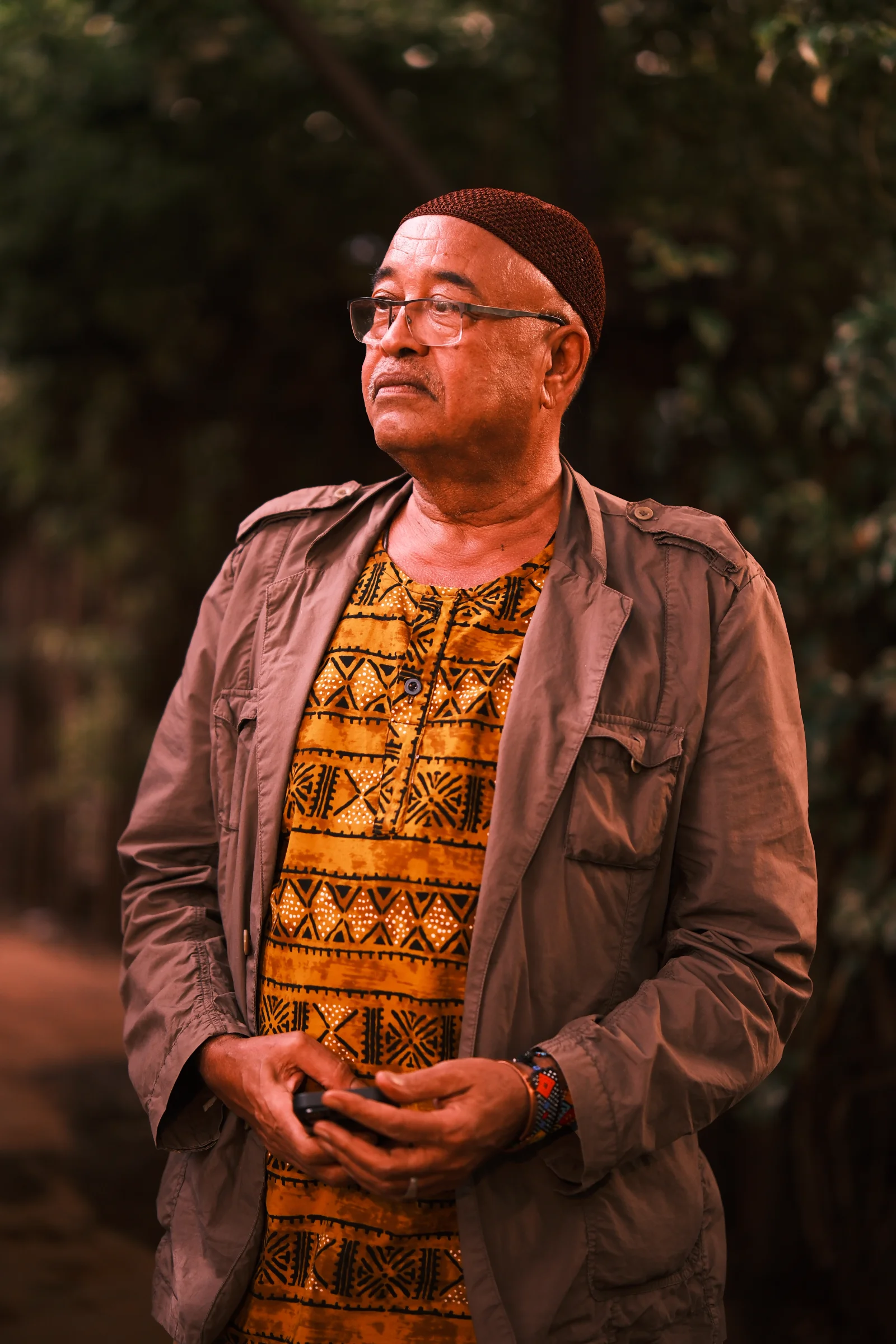 A portrait with soft studio light